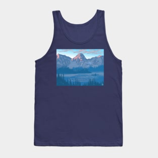 bear country landscape illustration Tank Top